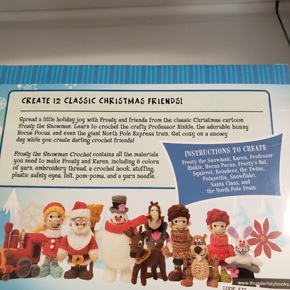 Frosty the Snowman Winter Theme Crochet Crafting Kit - Picture 7 of 8